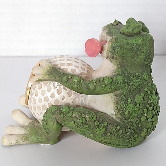 Vintage Golf Time Frog With Clock - Picture 3 of 10